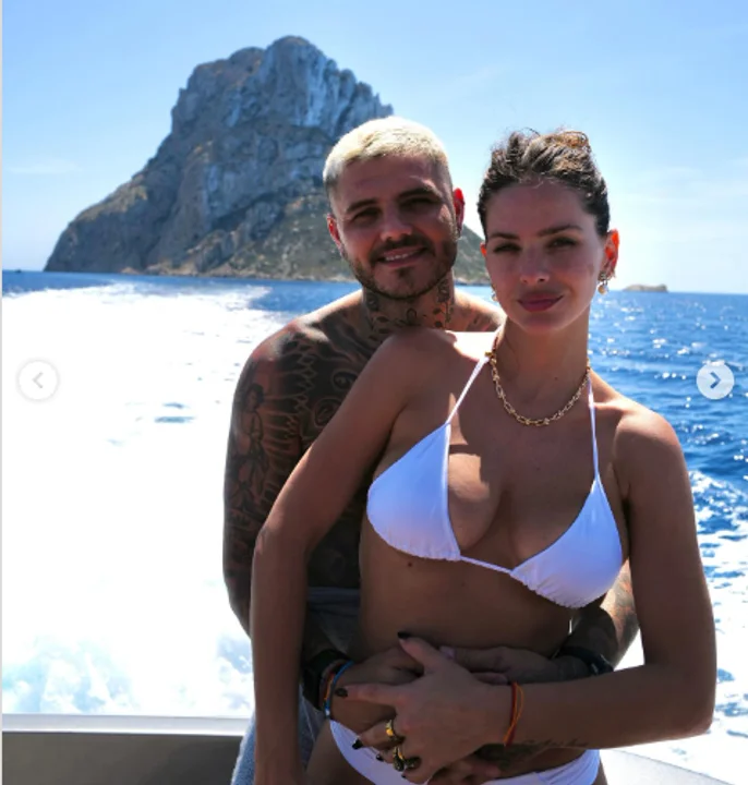 Mauro Icardi y la China Suárez. Foto: Redes