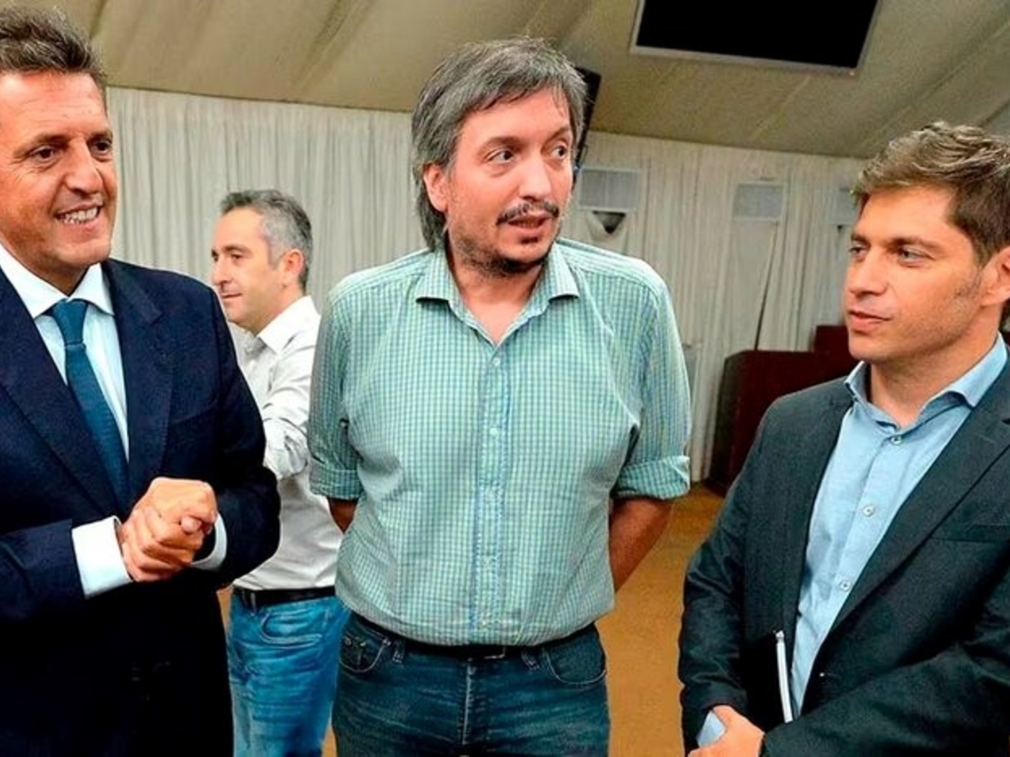 Axel Kicillof, Máximo Kirchner y Sergio Massa acordaron la unidad y cómo elegirán los candidatos