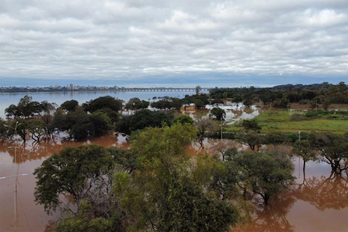 Crecida del río Uruguay en Paso de los Libres Foto: El Litoral de Corrientes