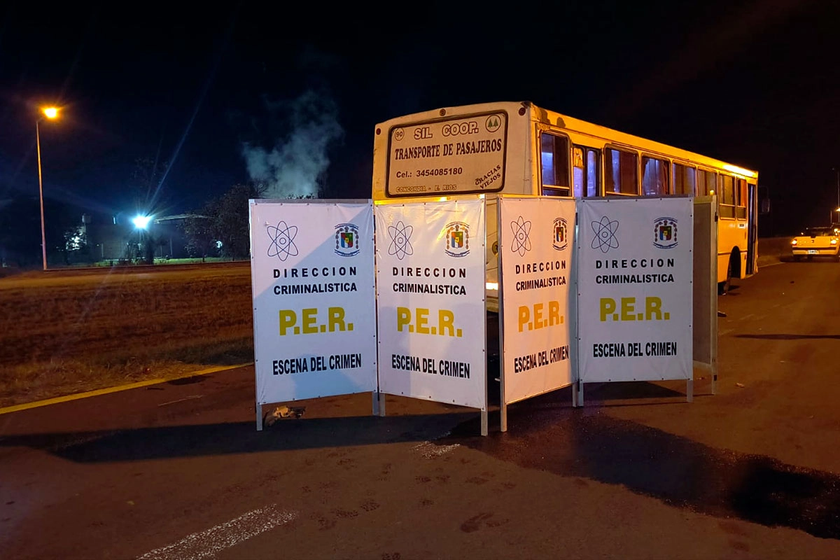 Fatal accidente en Concordia. Foto: (PER)