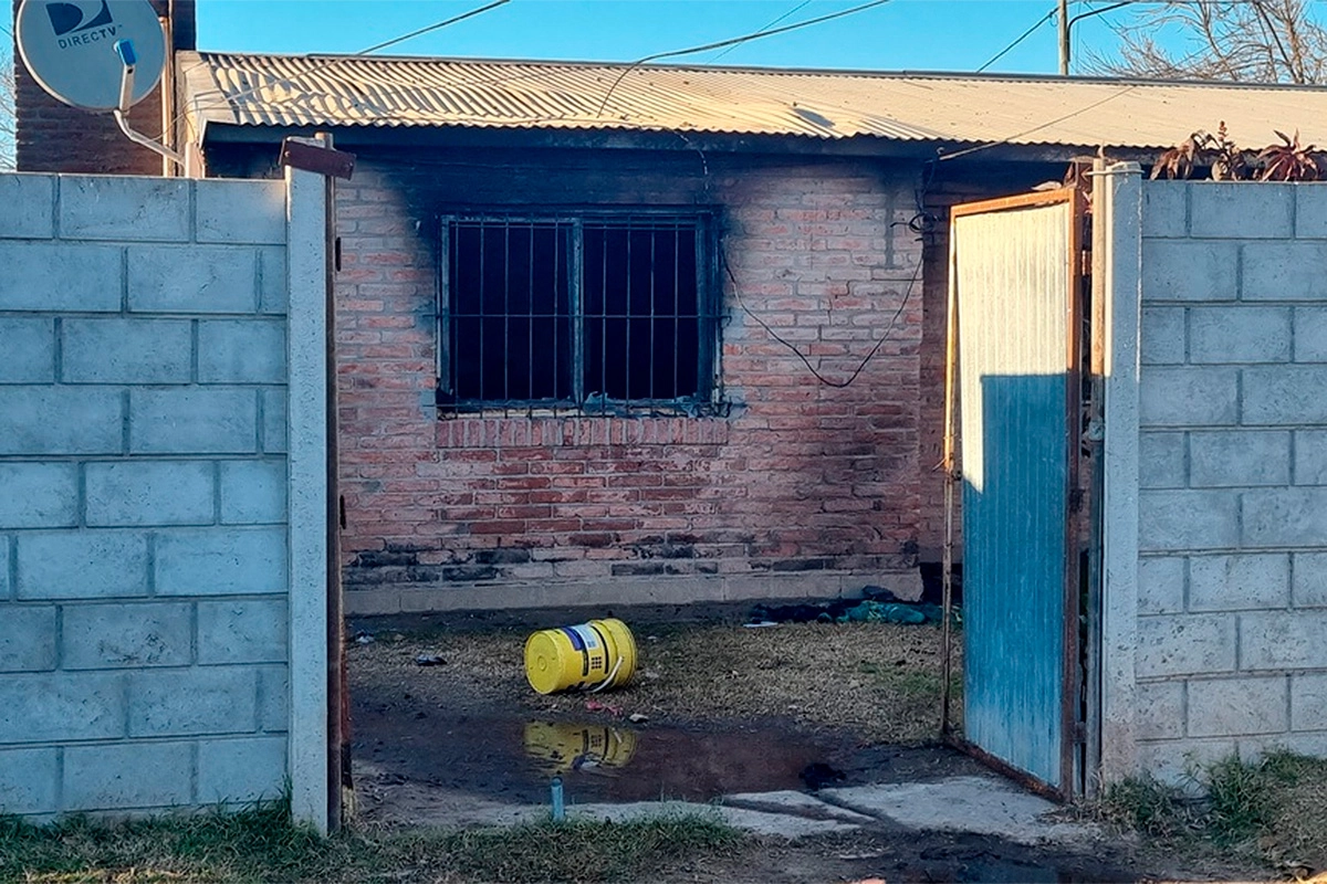 Trágico incendio en Junín. Foto: Diario Democracia