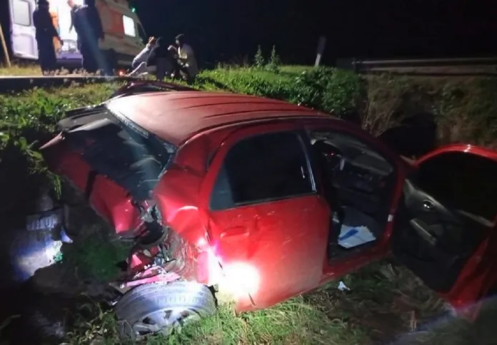 despistó y terminó hospitalizado