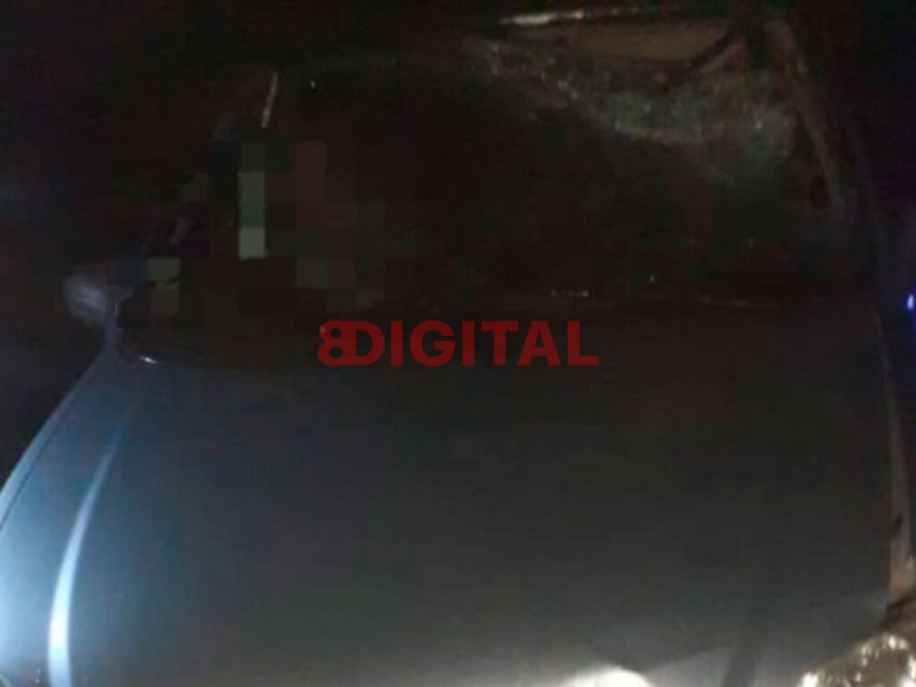Así quedó el auto involucrado en el choque fatal en Villa Domínguez. Foto: P.E.R.