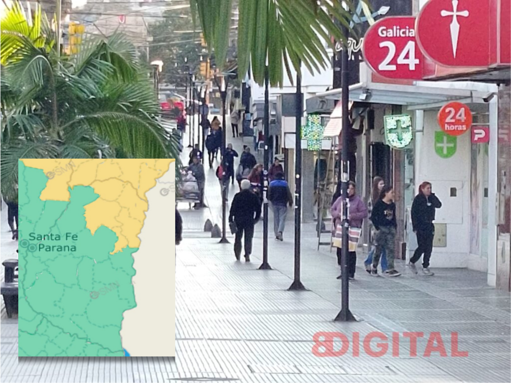 Alerta por tormentas fuertes en Entre Ríos. Foto: Elochodigital/SMN.