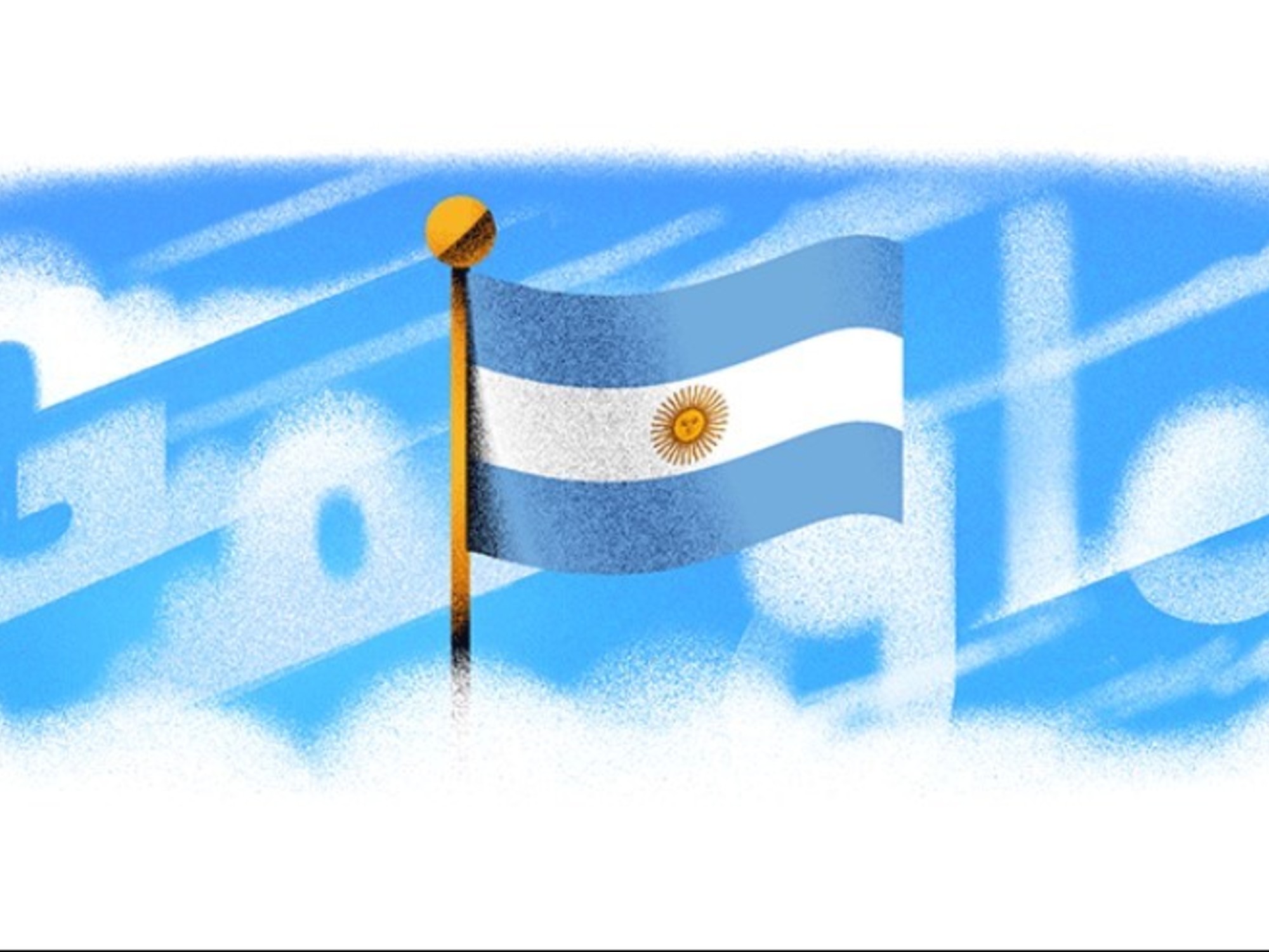 El doodle del 9 de julio con el que Google celebra el Día de la Independencia Argentina