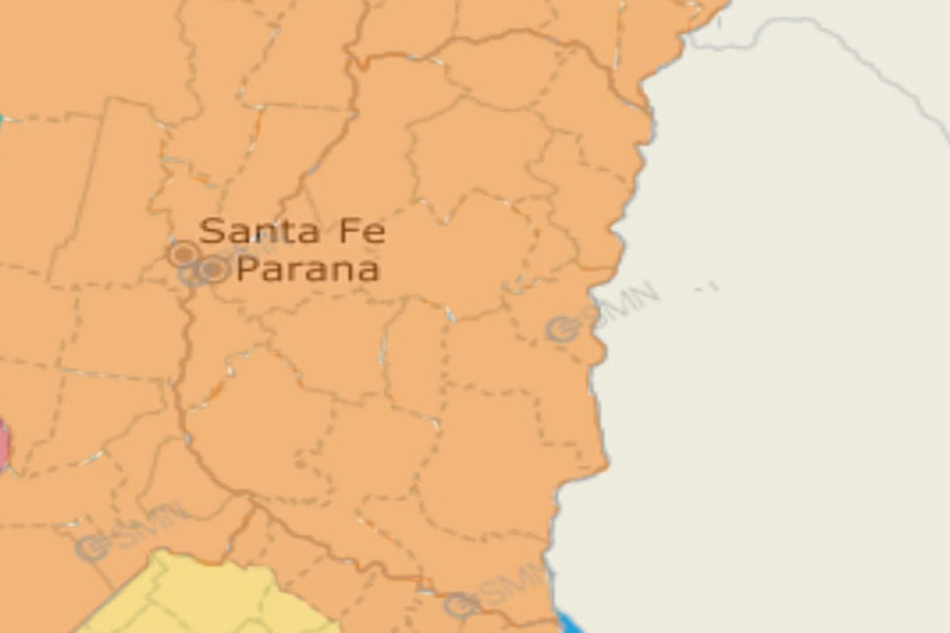 Alerta por frío extremo en Entre Ríos. Foto: SMN