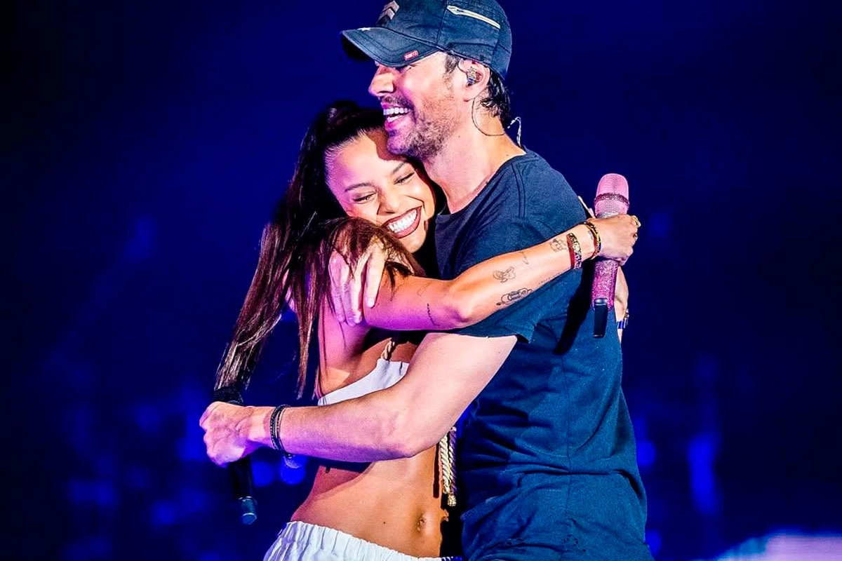 l_1751805804_42187 Emilia Mernes y Enrique Iglesias. Foto: (Redes).