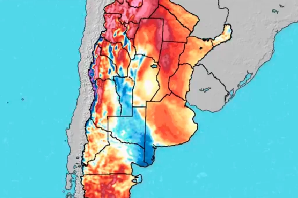 El tiempo en el país.