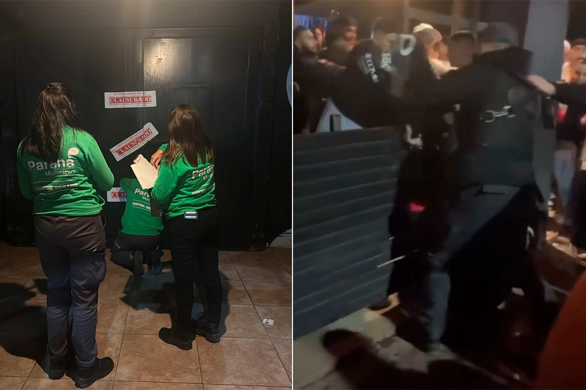 Clausuraron un boliche bailable en Paraná. Foto: Policía de Entre Ríos y Reporte 100.7