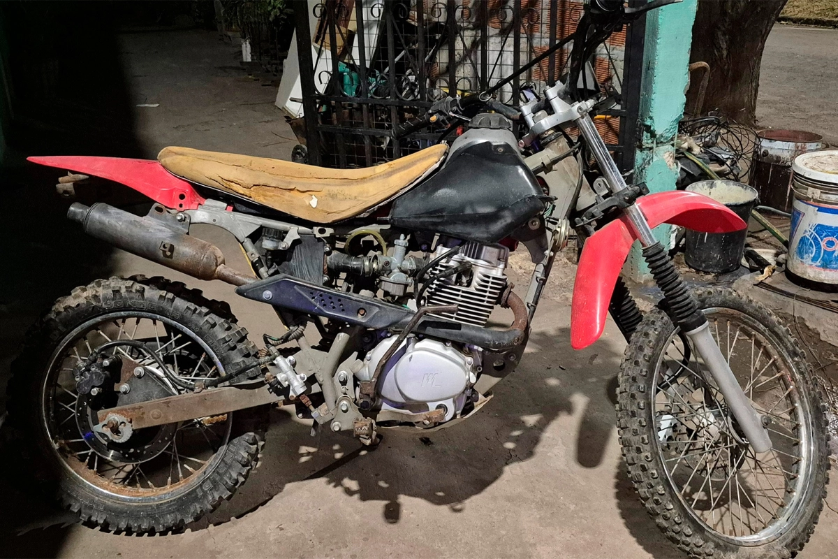 La moto fue recuperada por la Policía de Paraná. Foto: P.E.R