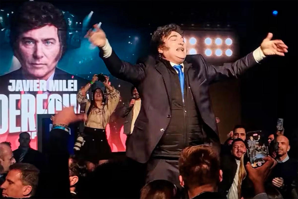 Milei en el Derecha Fest. Foto: El Doce TV