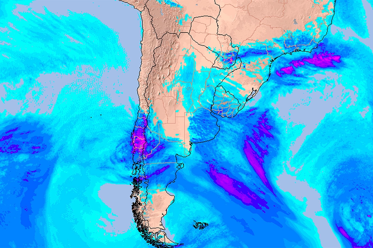 Lluvias se producirán el sábado en Entre Ríos. Foto: Meteored