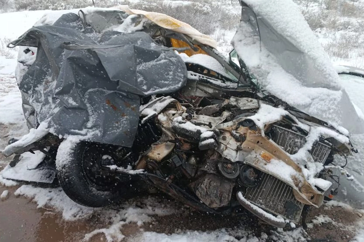 Así quedó el auto. Foto: EQS Notas.