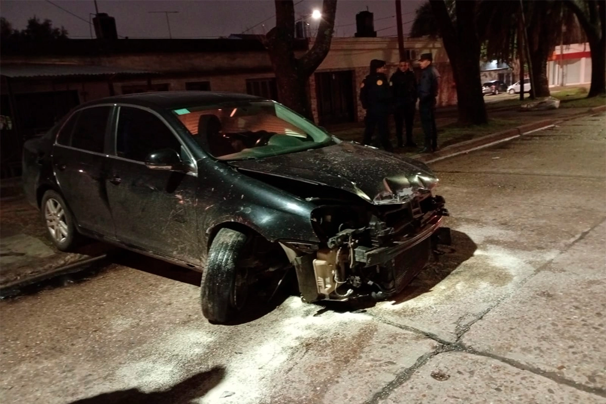 Accidente en la madrugada en Paraná. Foto: Bomberos Voluntarios de Paraná