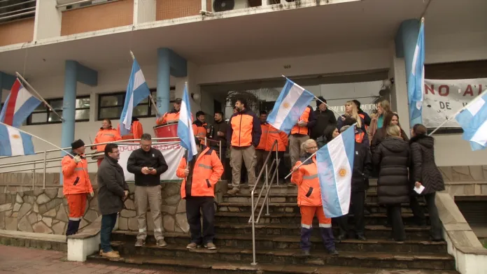 Protesta en Entre Ríos contra el cierre de Vialidad Nacional. Foto: Ahora.