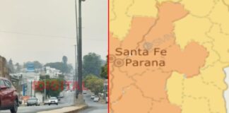 Alerta naranja y amarilla por tormentas en Entre Ríos. Foto: Elochodigital/SMN.