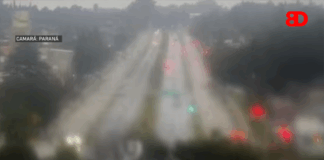 Tormenta en Paraná. Foto: Elochodigital