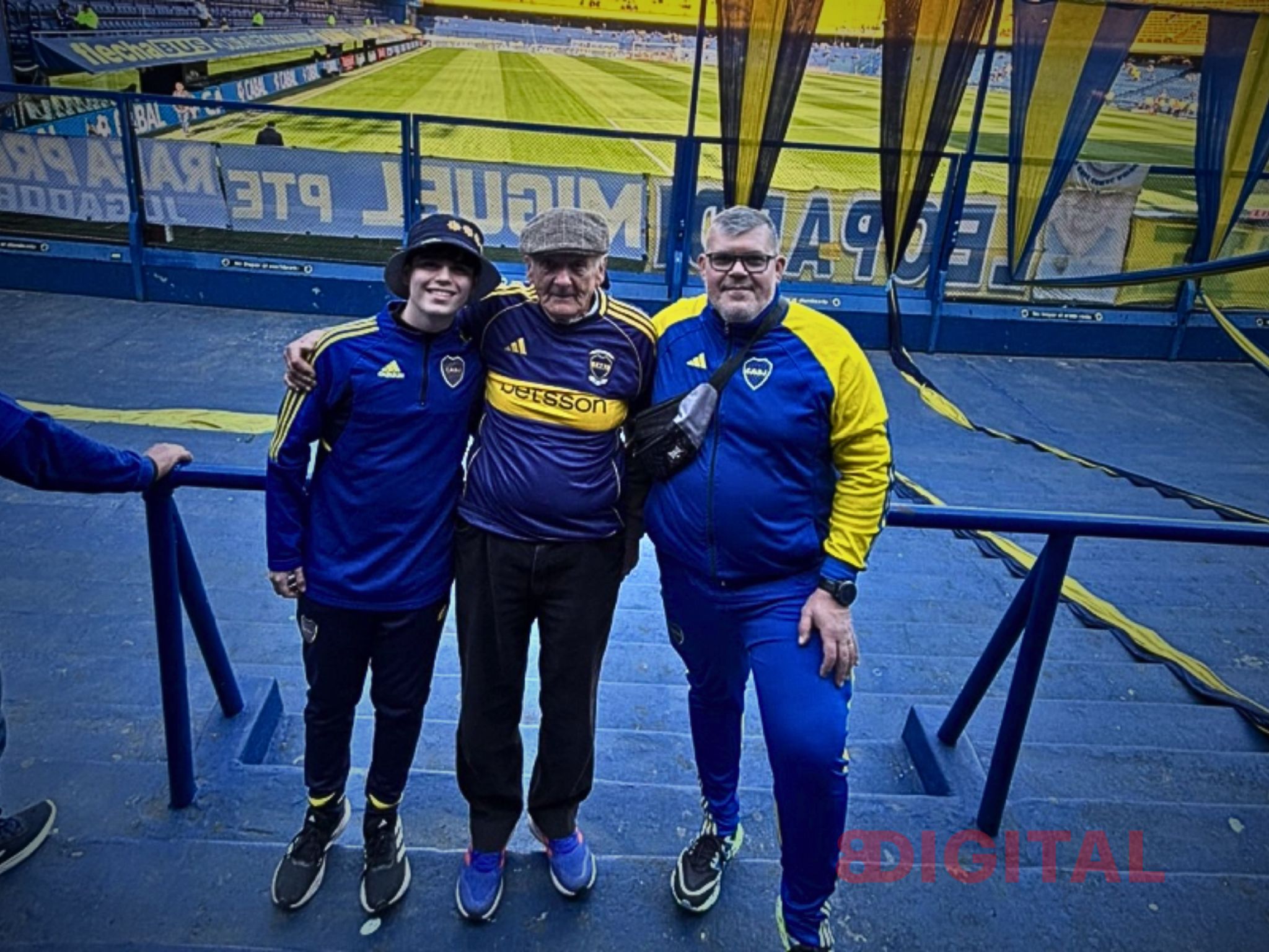 Gerardo vio por primera vez a Boca en La Bombonera