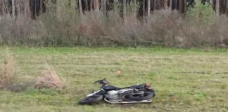 Motociclista perdió parte de su pierna tras chocar contra un camión en Ruta 44