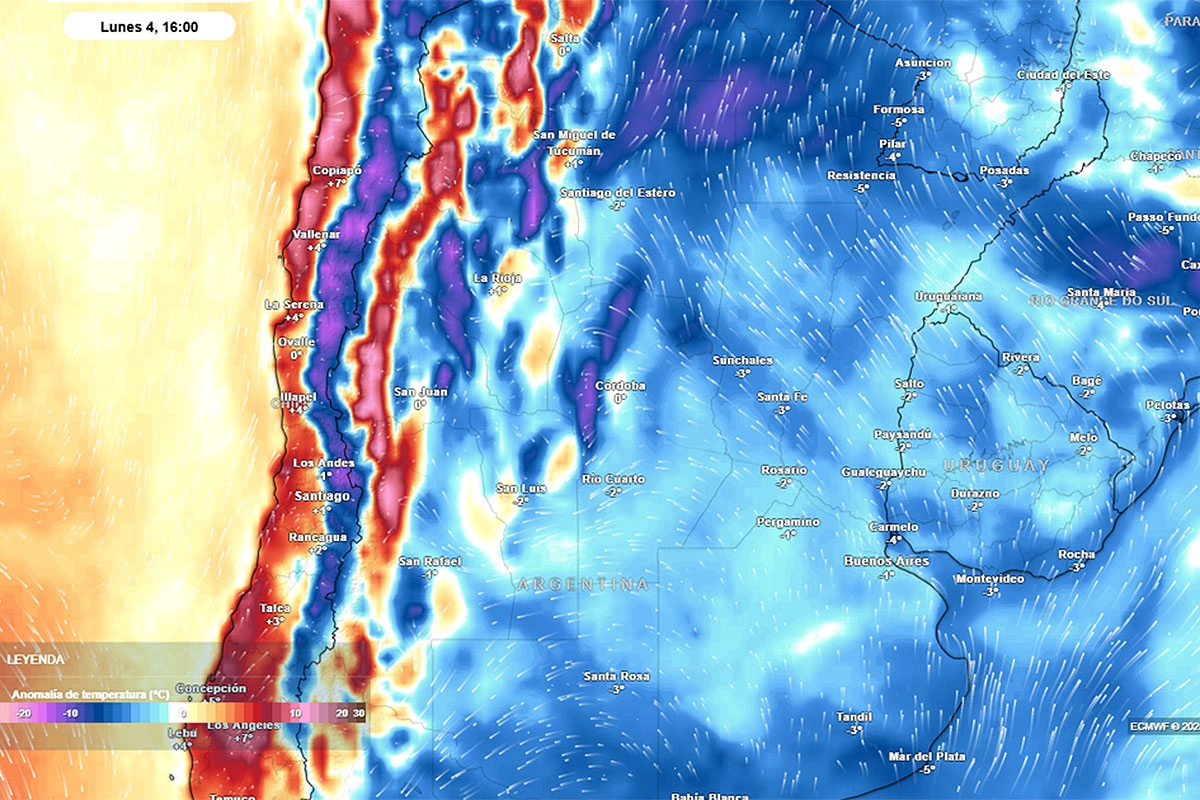 Bajan las temperaturas. Foto: Meteored