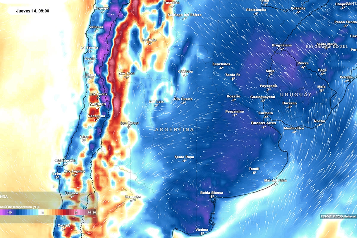 Las bajas temperaturas se harán sentir. Foto: Meteored
