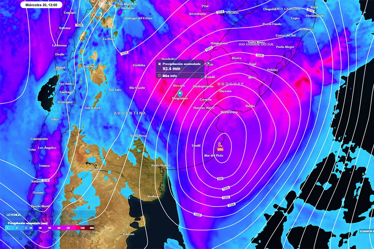Anuncian abundantes lluvias. Foto: Meteored
