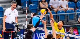 Vicentín brilló en el clásico sudamericano. Foto: (Voley Feva).