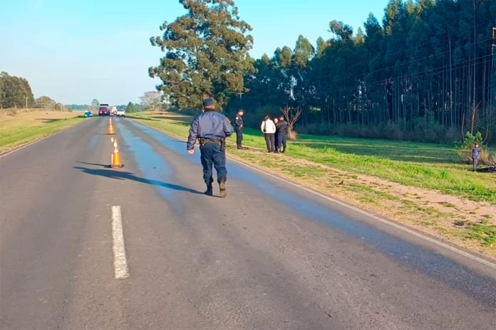 Motociclista perdió parte de su pierna tras chocar contra un camión en Ruta 44