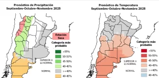 Pronóstico climático trimestral. Foto: SMN