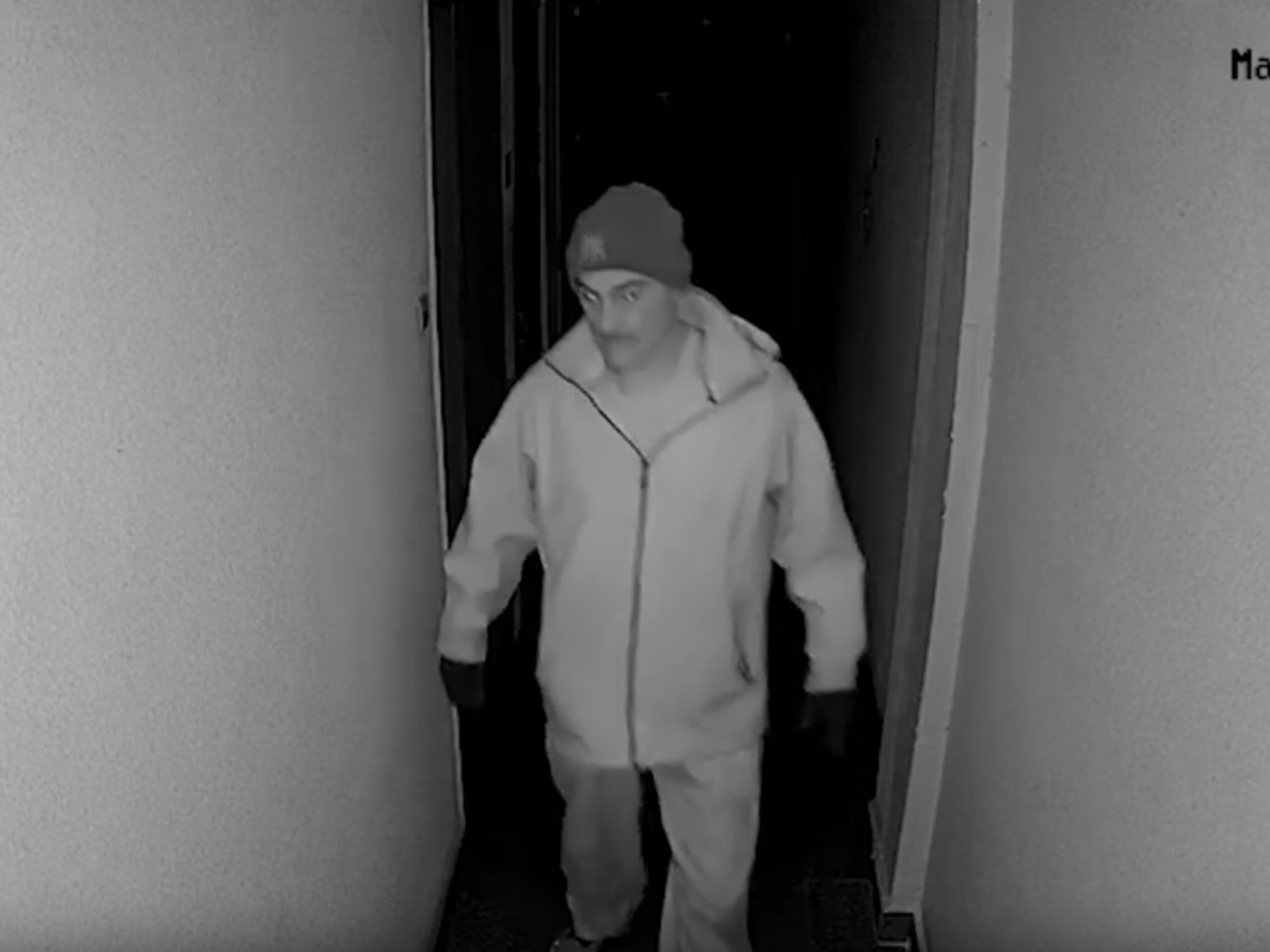 quedó grabado por una cámara de seguridad