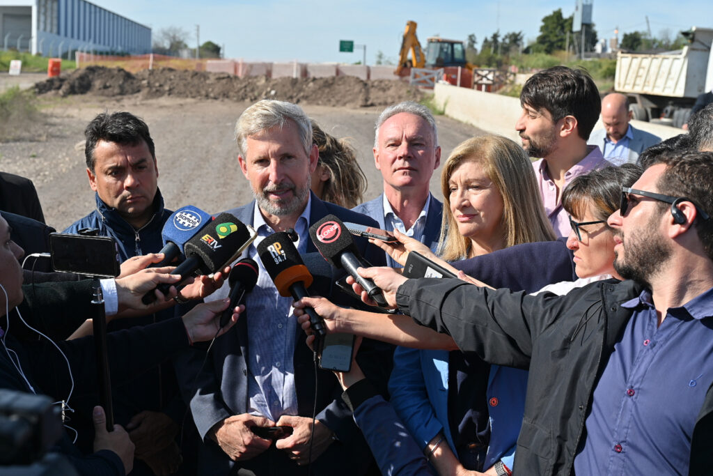 Rogelio Frigerio, Reinician las obras de acceso a Paraná. Foto: (GER)
