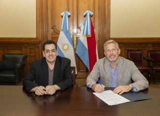 Frigerio y Nación acordaron restaurar y poner en valor el Palacio San José Frigerio y Nación acordaron restaurar y poner en valor el Palacio San José