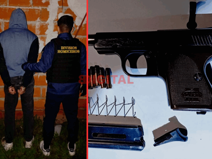 Persecución y detención en Colonia Avellaneda. Foto: Policía de Entre Ríos