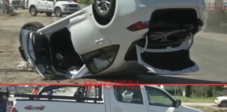 Choque y vuelco en Acceso Norte y Ruta 12. Foto: 9Litoral