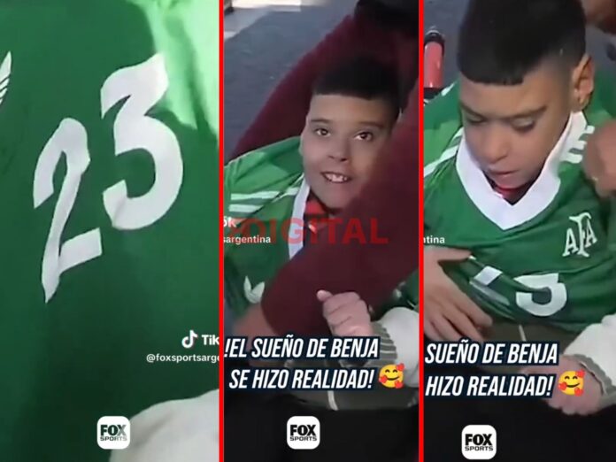 Benja cumplió su sueño. Foto: Captura
