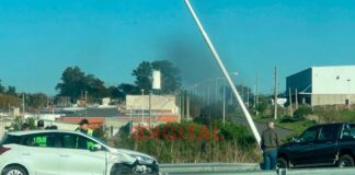 Accidente en Colonia Avellaneda. Foto: Elonce