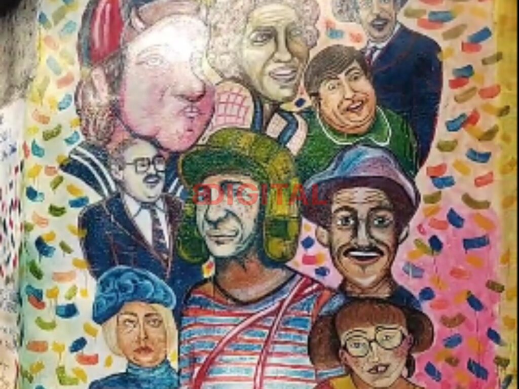 Mural con los personajes del Chavo del 8. Foto: Victoria Primicias