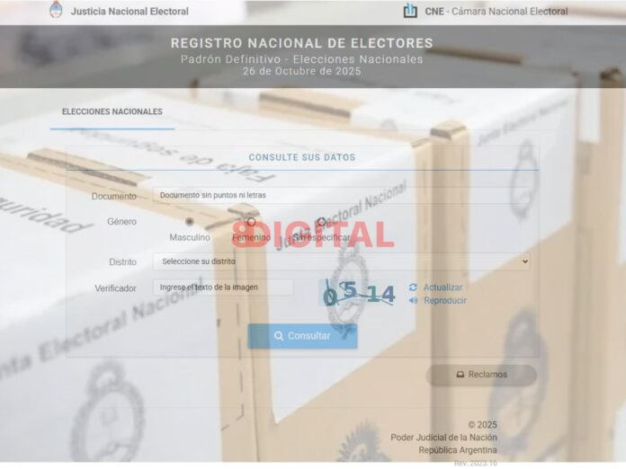 Dónde voto en las elecciones 2025. Foto: Elochodigital