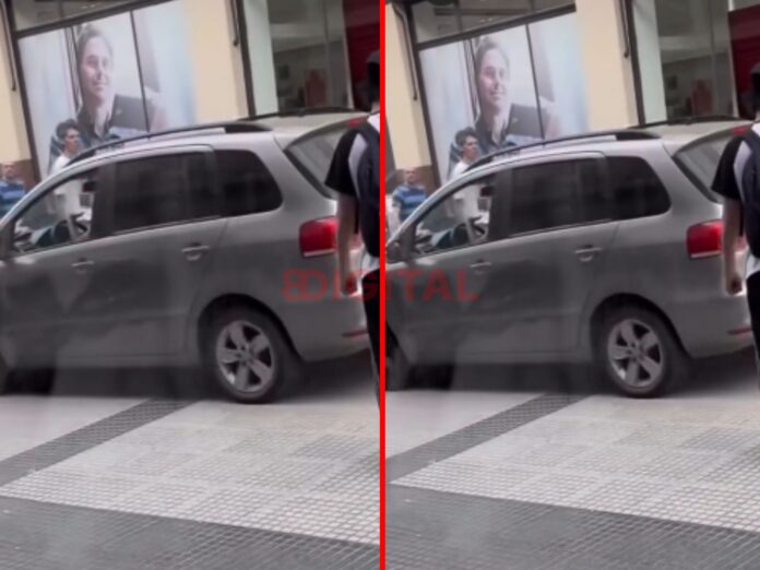 Retuvieron un auto que circuló por la peatonal de Paraná