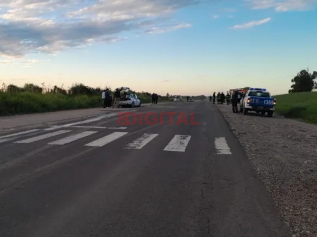 Choque frontal en la Ruta 11.