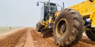 Avanzan las obras de enripiado en la ruta provincial N° 42 en Gualeguaychú