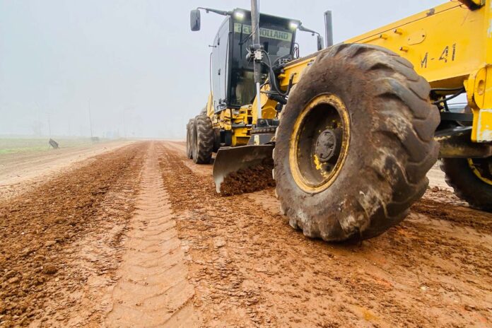 Avanzan las obras de enripiado en la ruta provincial N° 42 en Gualeguaychú