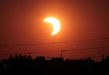 Eclipse solar parcial. Foto: Web