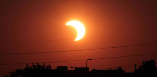 Eclipse solar parcial. Foto: Web