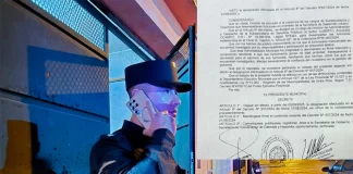 Azcué separó a un funcionario municipal detenido. Foto: Concordia Policiales