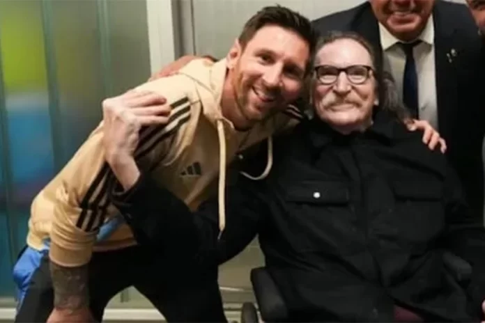 Messi y Charly tras el triunfo de Argentina Messi y Charly tras el triunfo de Argentina