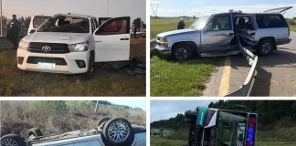 Más de 10 accidentes y tres muertos en la Autovía Artigas. Foto: DRU.