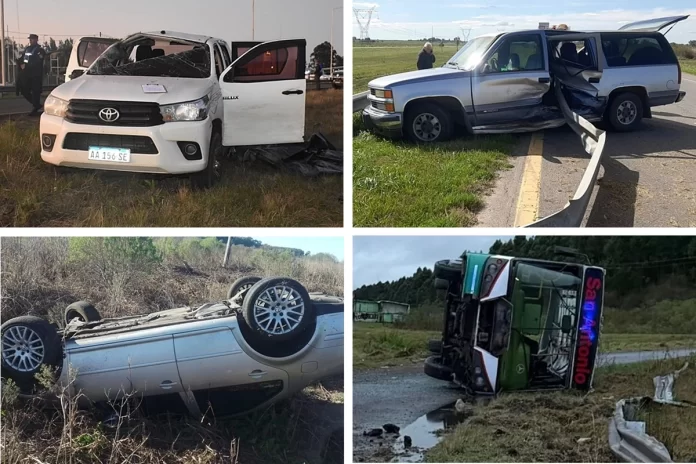 Más de 10 accidentes y tres muertos en la Autovía Artigas. Foto: DRU.