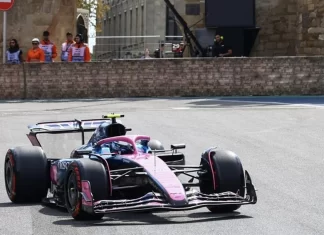 Colapinto en el circuito de Bakú
