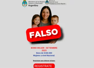 Alerta por estafa con un falso “Bono Mujer”